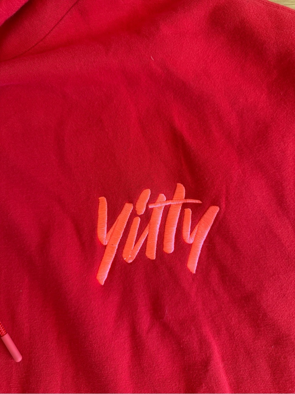 YITTY Red Oversized Hooded Sweatshirt - Size 2X - Picture 6 of 10
